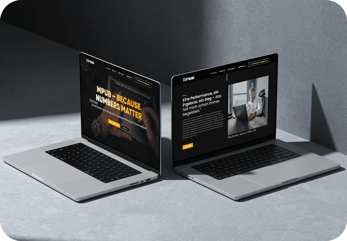 Project mockup – Real estate website on desktop screen